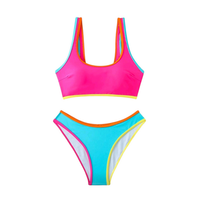 Women's Colorblock Bikini Set