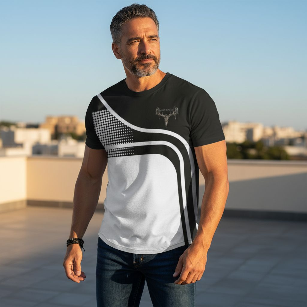 Men's Short Sleeve Shirt - Deer Graphic