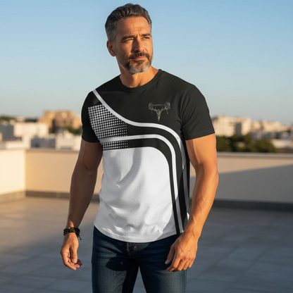 Men's Short Sleeve Shirt - Deer Graphic