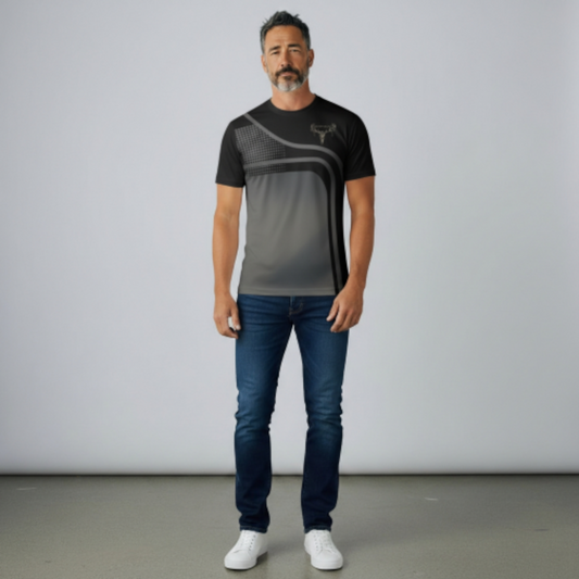 Men's Short Sleeve Shirt - Deer Graphic