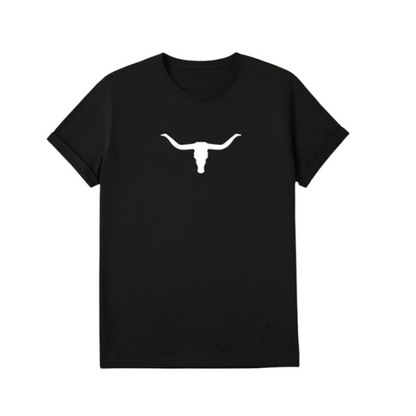 Men's short sleeve shirt - Longhorn skull print