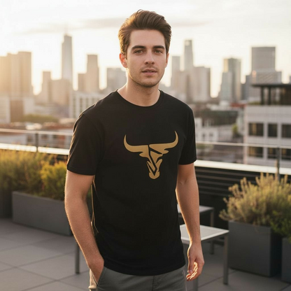 Men's short sleeve shirt - Bull graphic